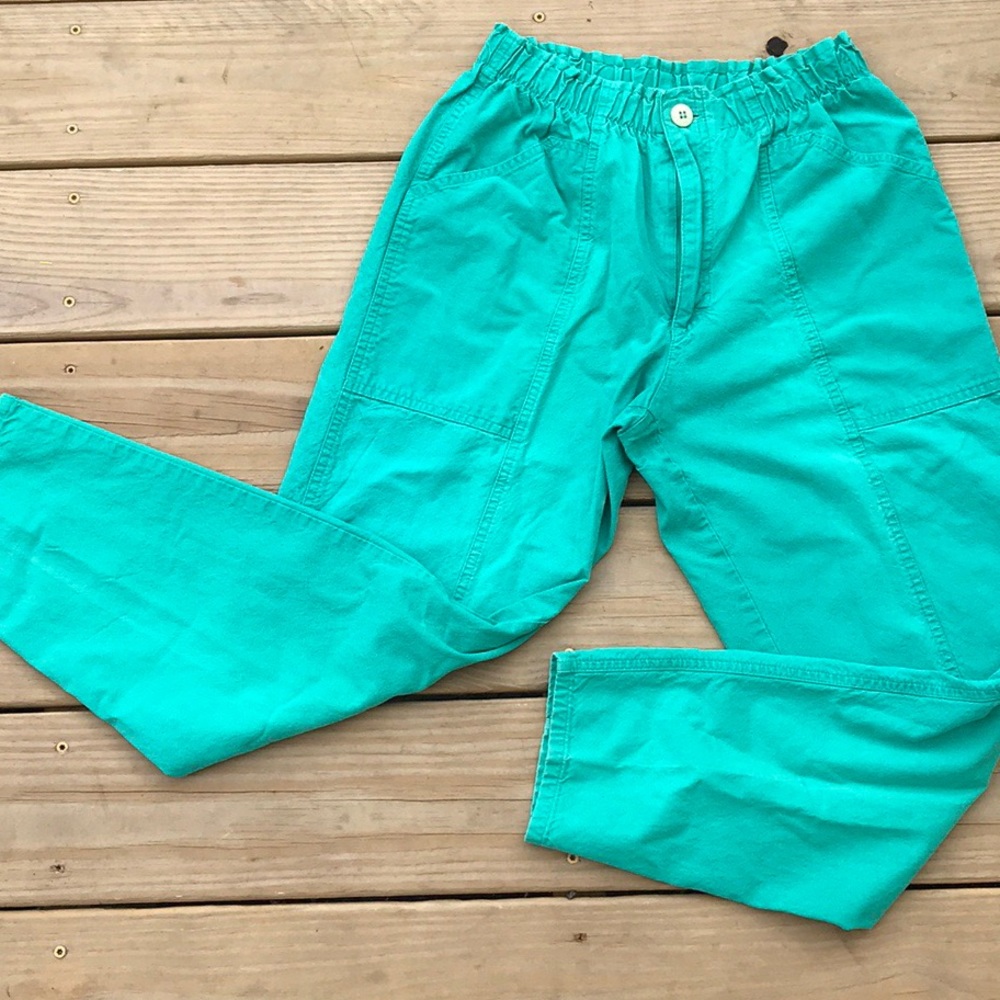 ❤️5/35$❤️ Vintage Teal pants! Size 6